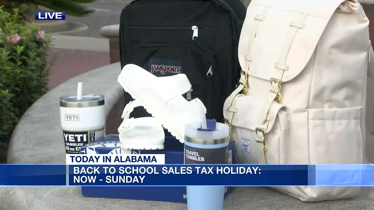 Alabamas annual back-to-school sales tax holiday weekend starts today