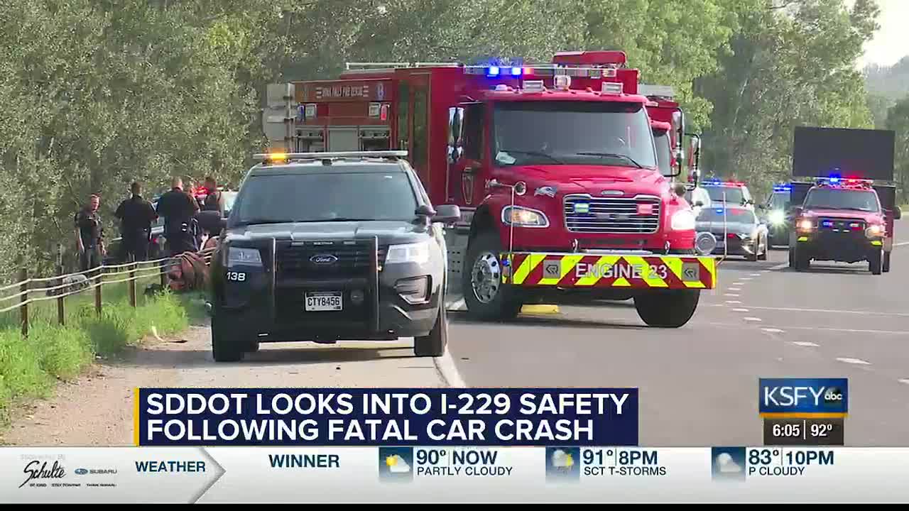 Sddot Looks Into I 229 Safety Following Fatal Car Crash