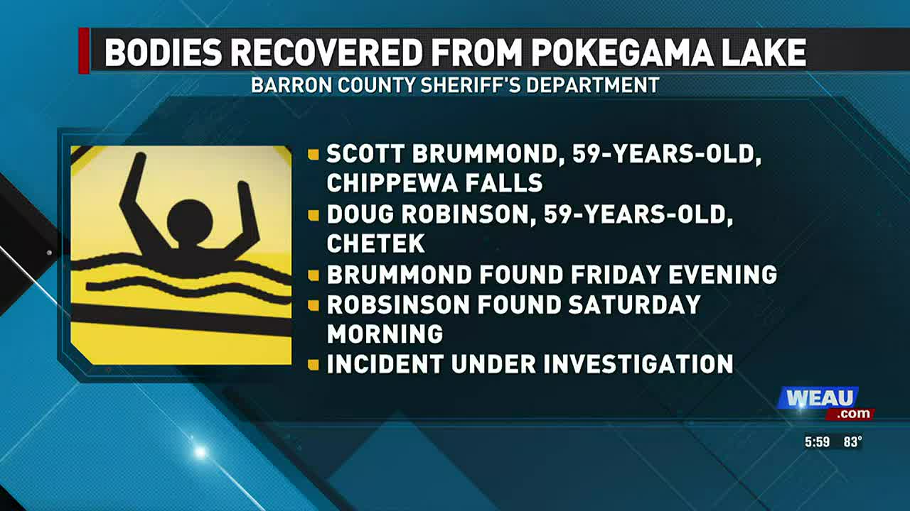 UPDATE: 2 bodies have been recovered from a Barron County lake