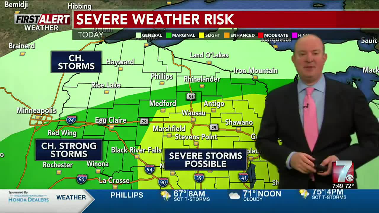 First Alert Weather Day Heavy Rainfall And Risk Of Strong To Severe Storms