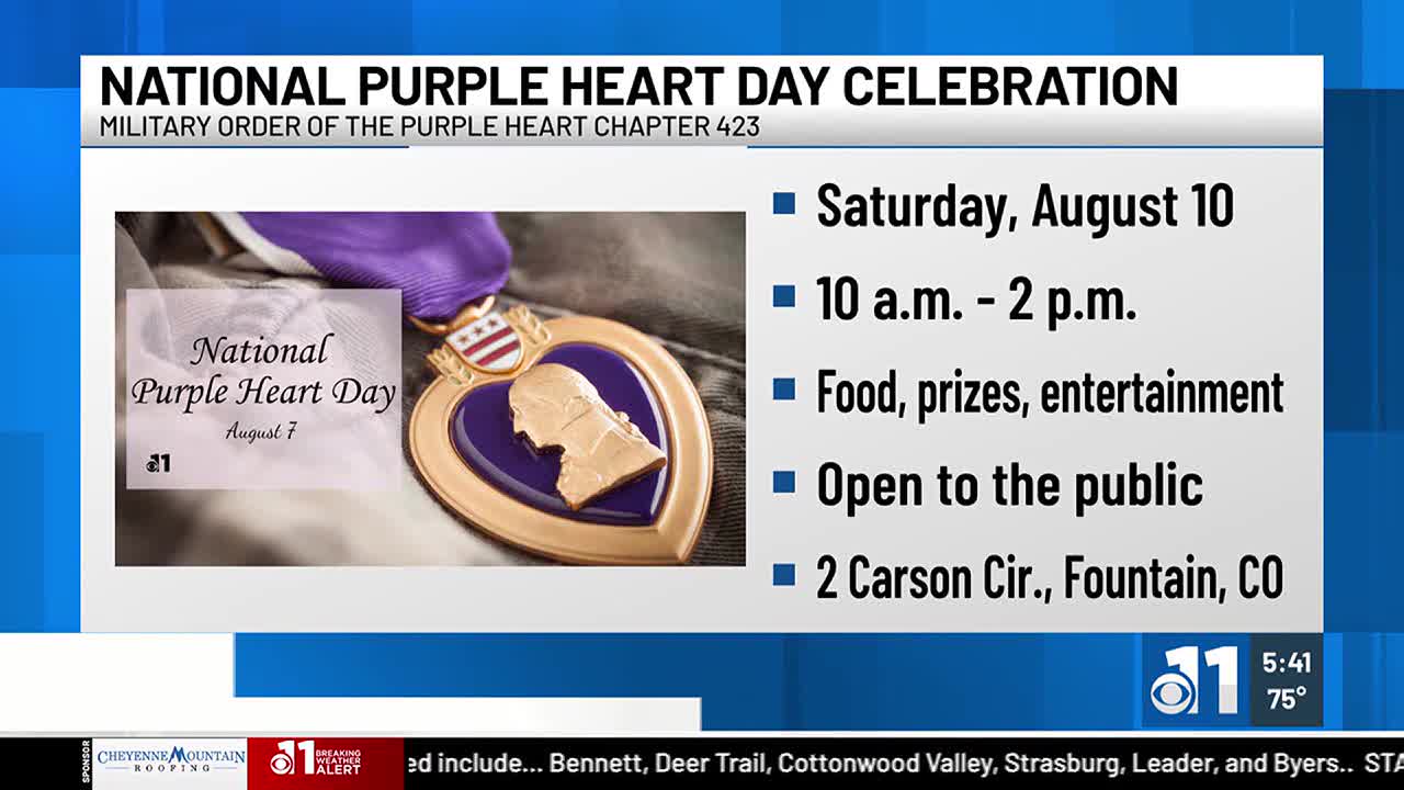 National Purple Heart Day celebration in Fountain, image size:1280x720