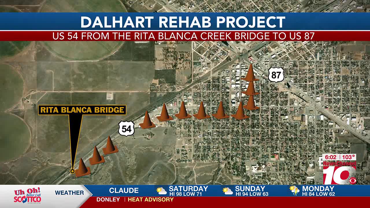 TxDOT to begin $26 million Dalhart road project on Monday, image size:1280x720