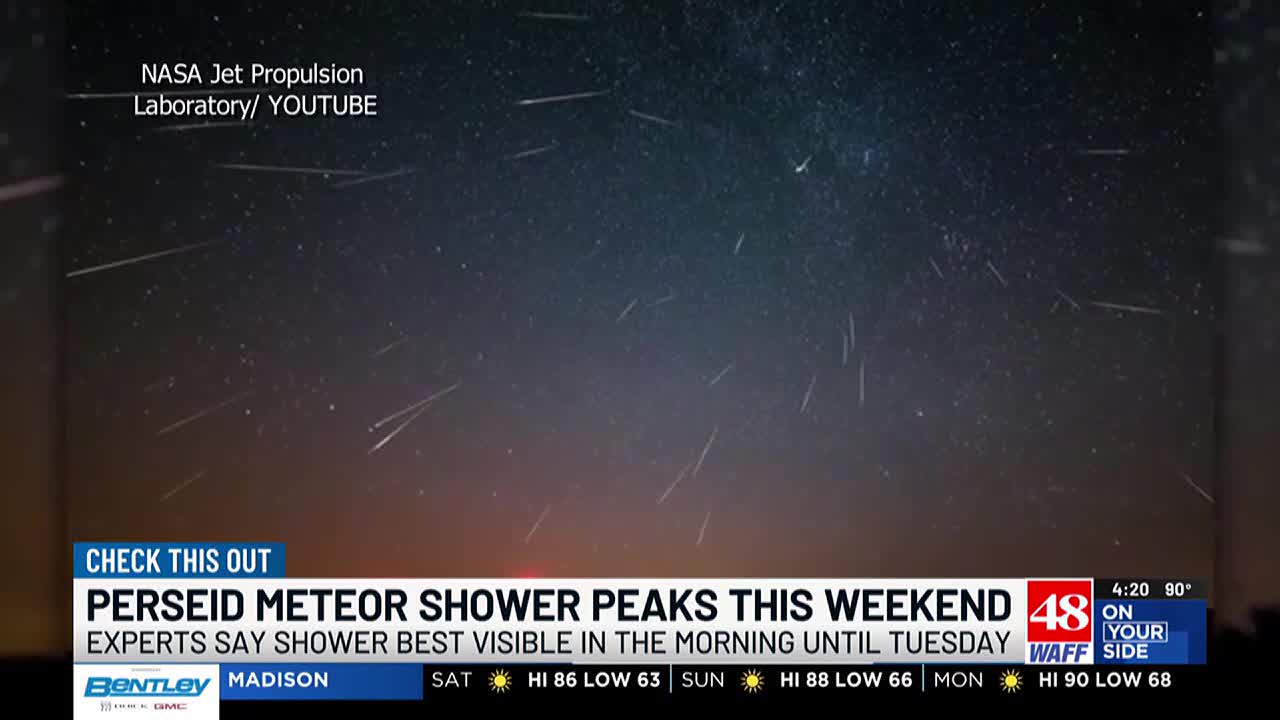 Annual Perseid meteor shower peaking this weekend