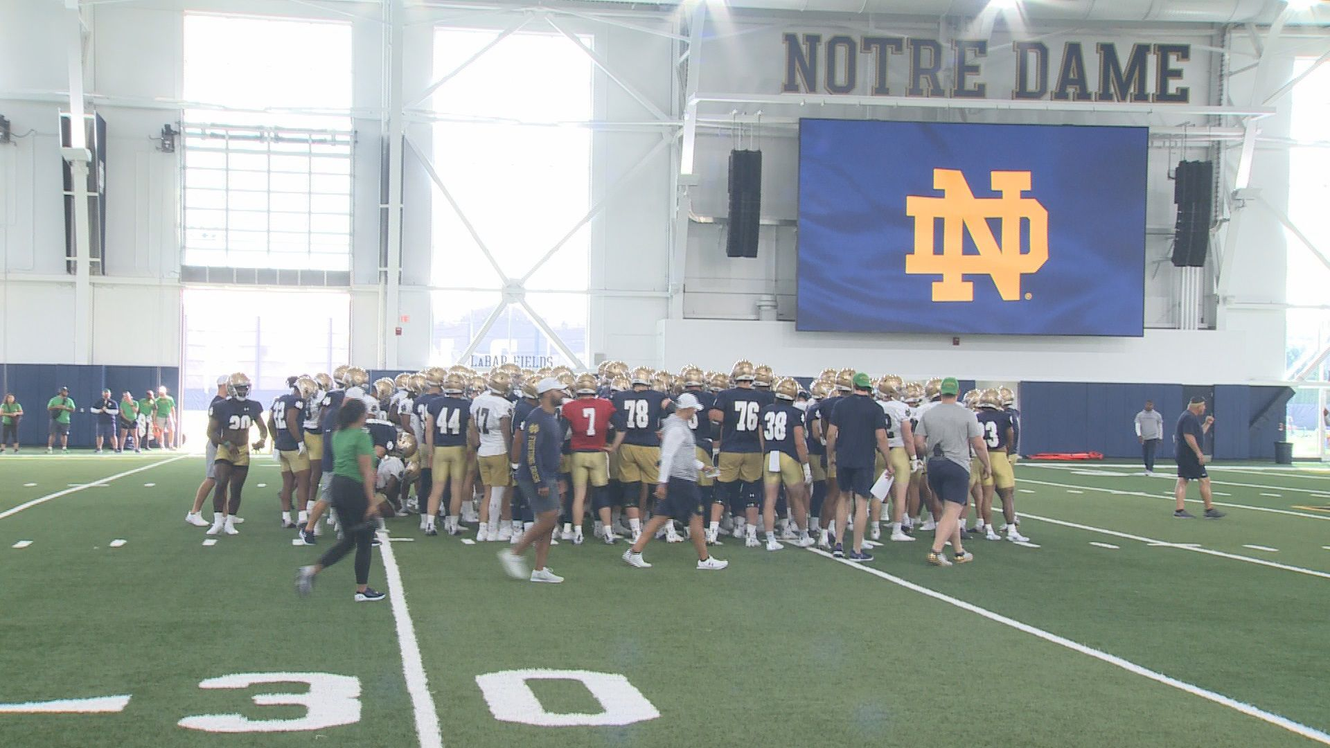 Notre Dame Football Team Has Plan In Place If Variant Numbers Rise Notre Dame Football Team Has Plan In Place If Variant Numbers Rise