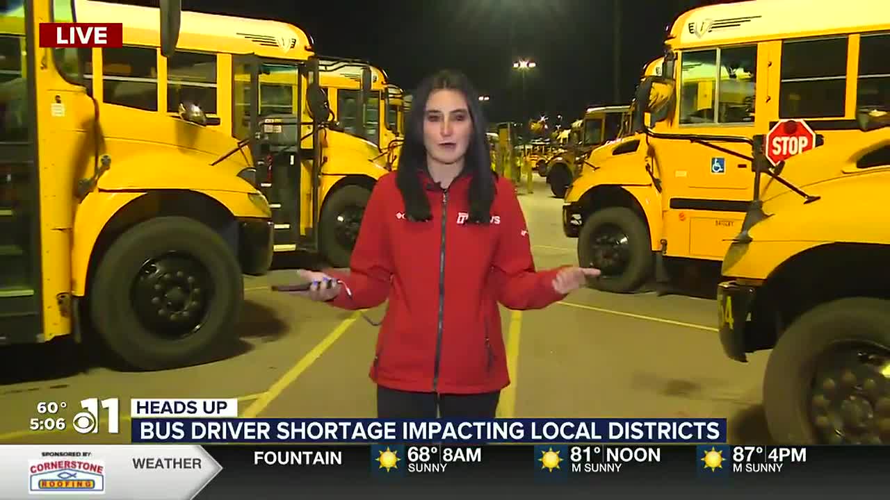 El Paso County school districts still struggling with bus driver shortage;  offering incentives for drivers