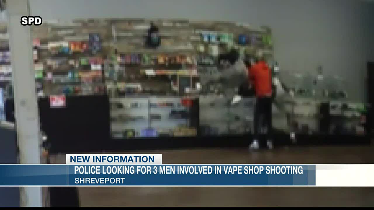 Police looking for suspects from vape shop shooting