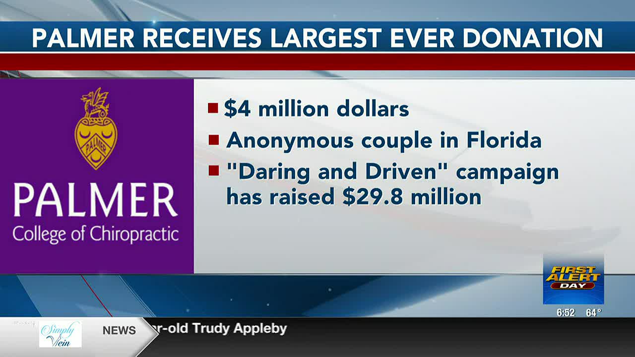 Palmer College receives largest donation in history