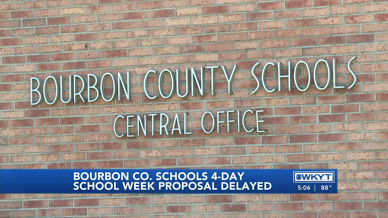 Bourbon Co. Schools' 4-day school week proposal delayed