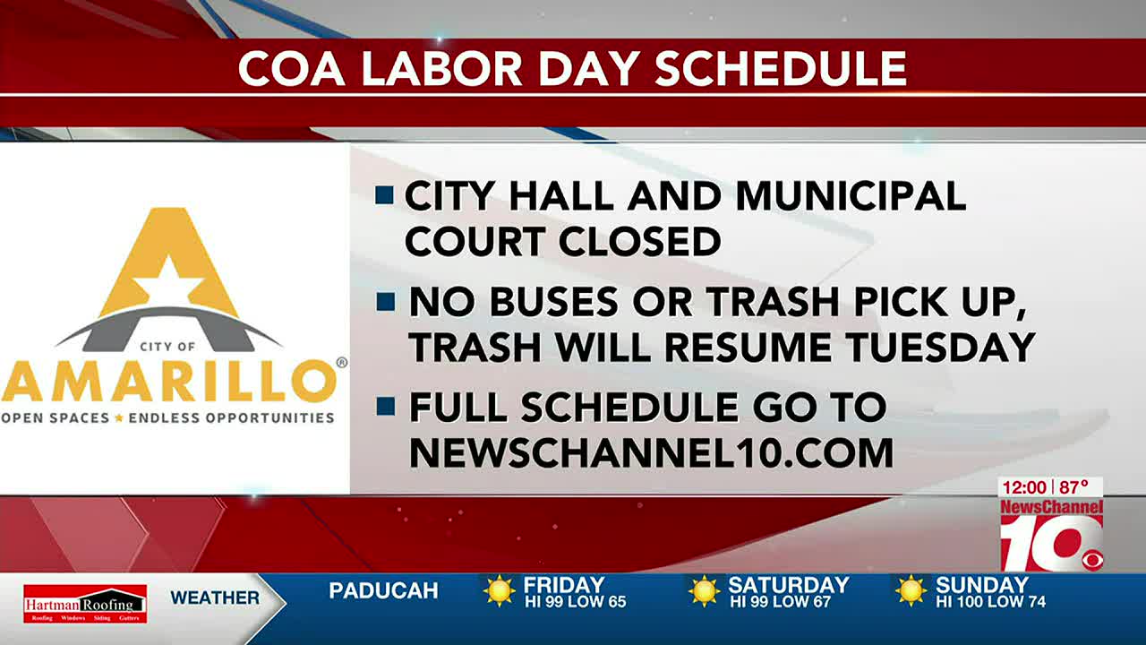 city-of-amarillo-service-hours-to-change-in-honor-of-labor-day