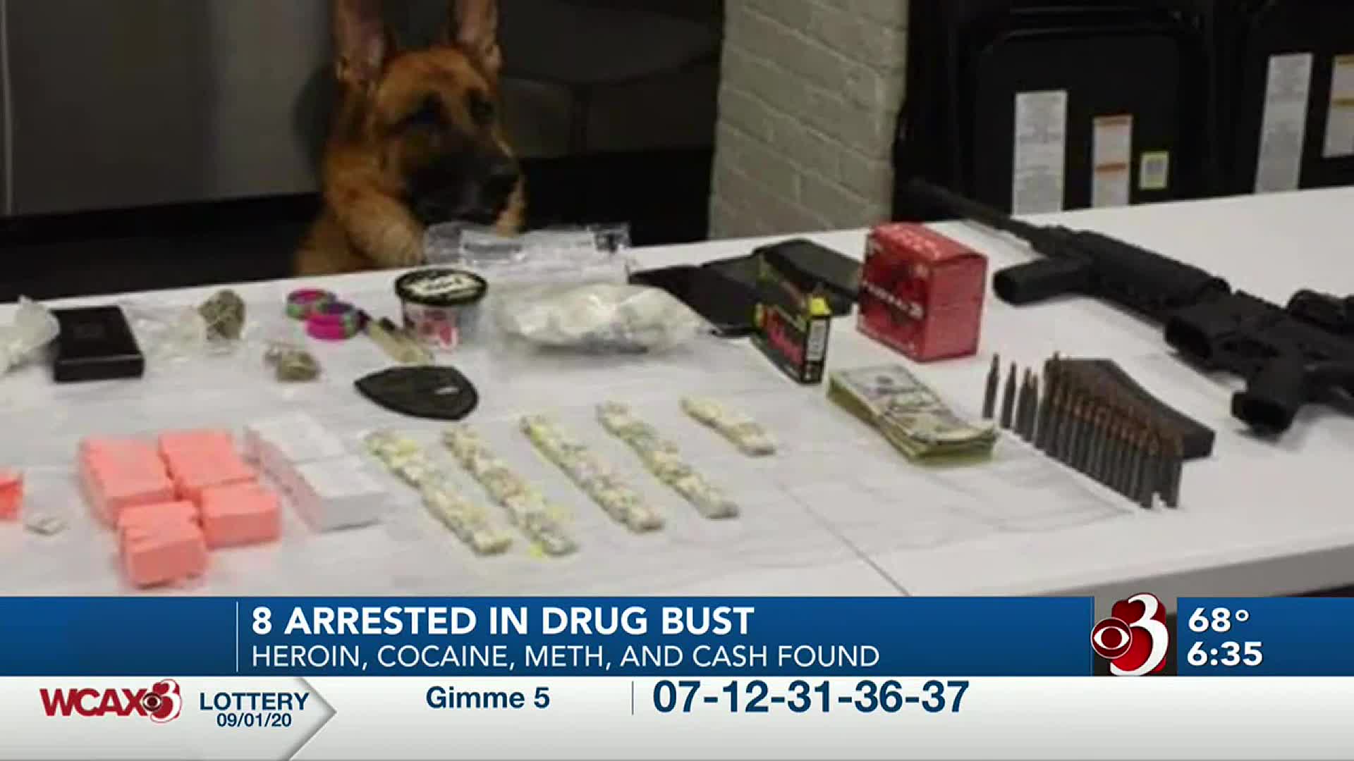 8 arrested in Bennington drug bust