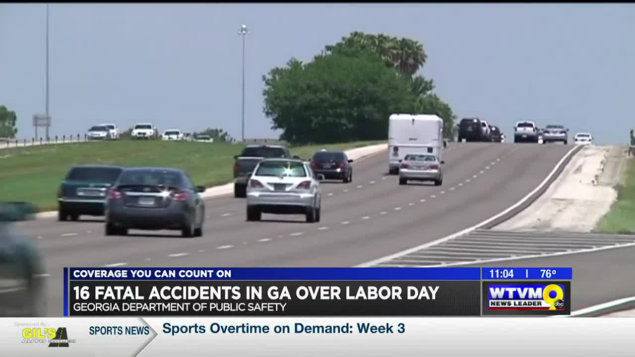 Georgia Dept. of Public Safety: 16 killed in accidents over Labor Day weekend