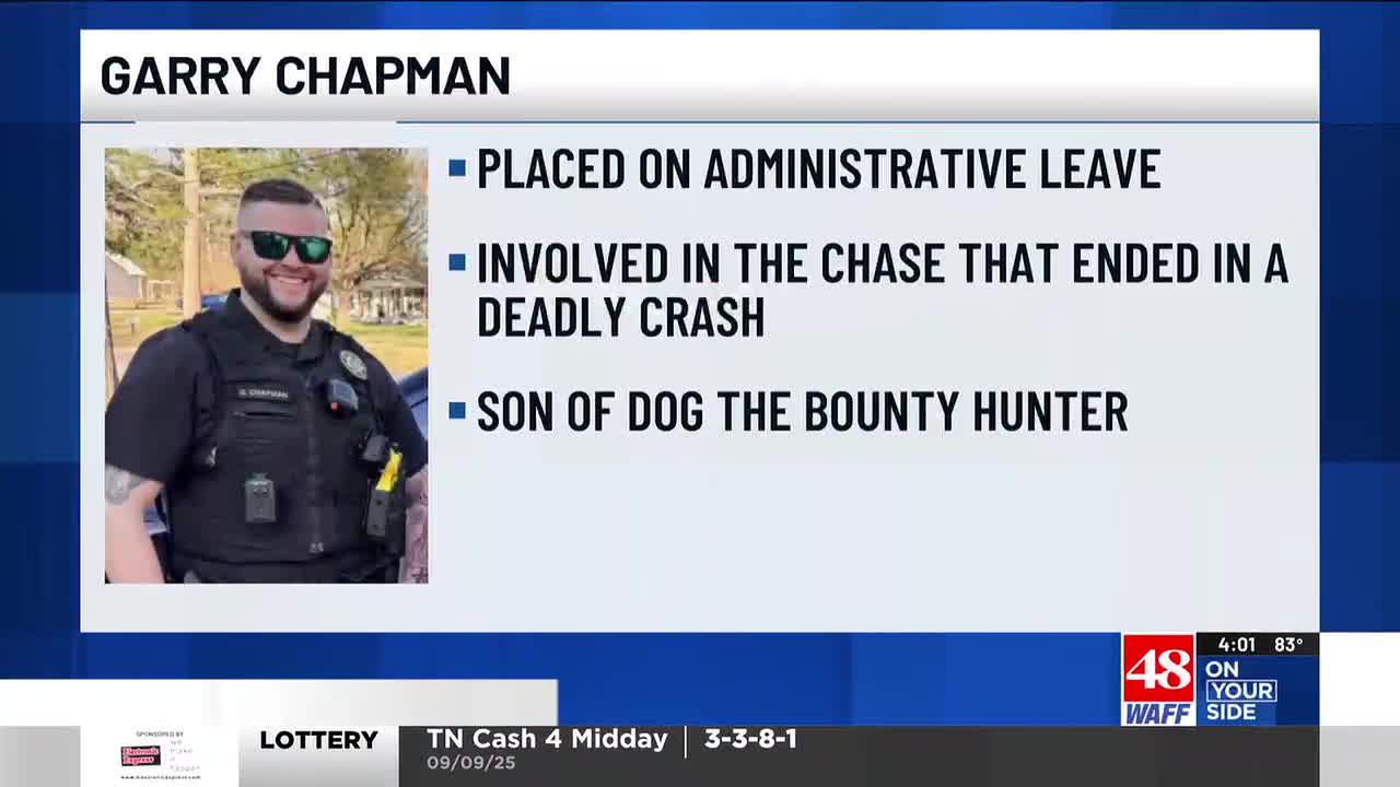 Priceville cop on leave following weekend crash identified as son of Dog  the Bounty Hunter