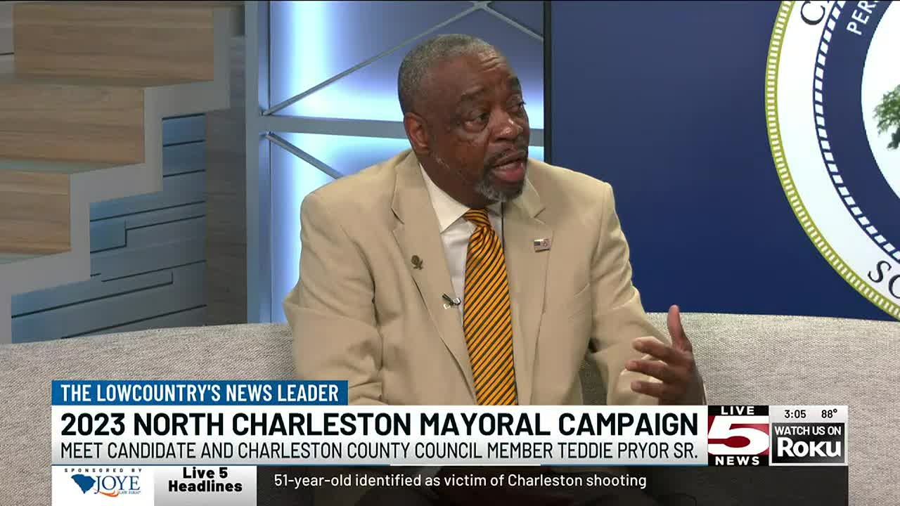 VIDEO: N. Charleston mayoral candidate Teddie Pryor Sr. talks about his  campaign to lead the city