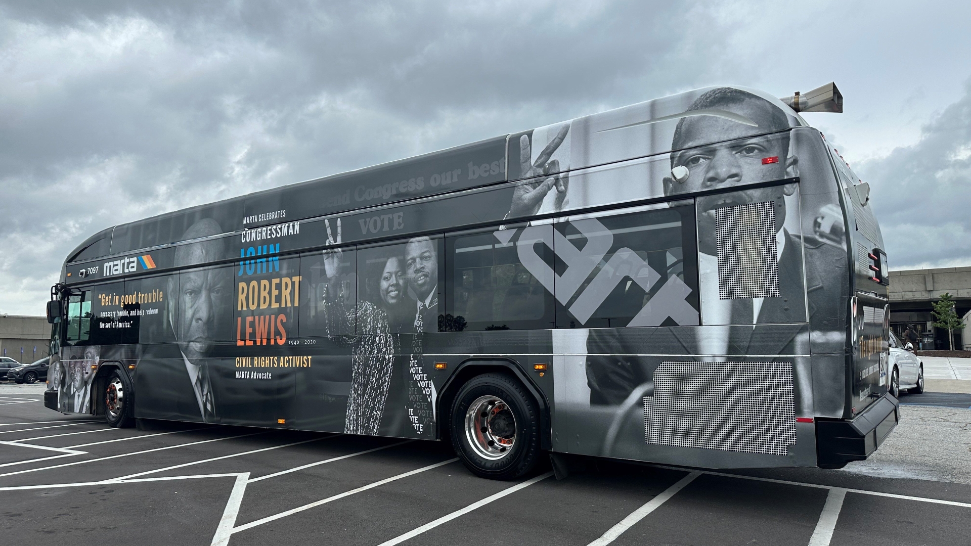 MARTA unveils bus honoring late congressman John Lewis