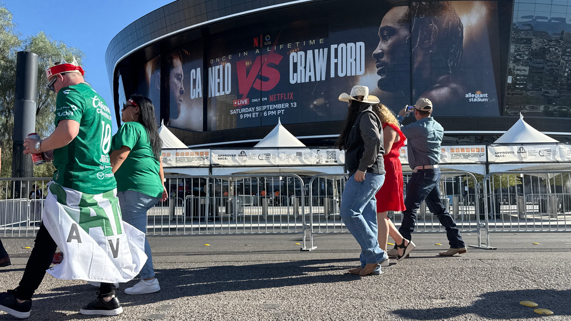 First boxing event inside Allegiant Stadium excites residents, Las
