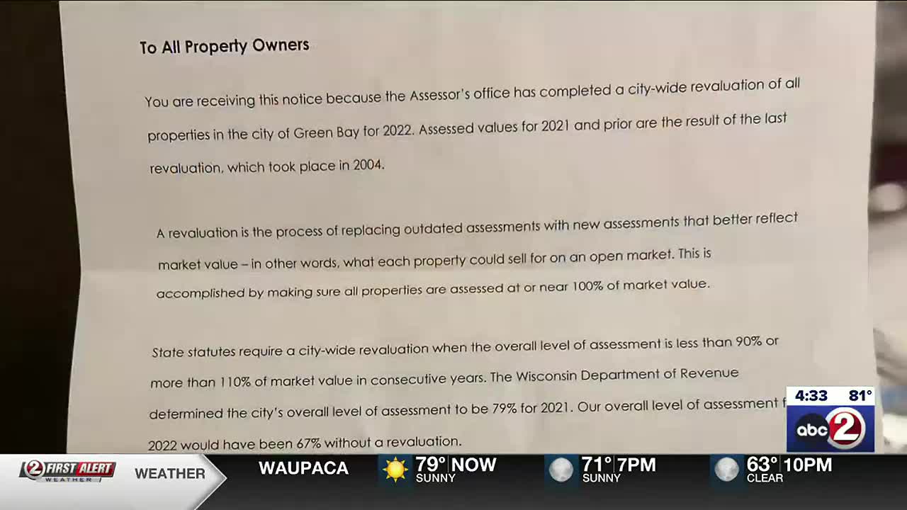 Green Bay homeowners shocked by new tax assessments