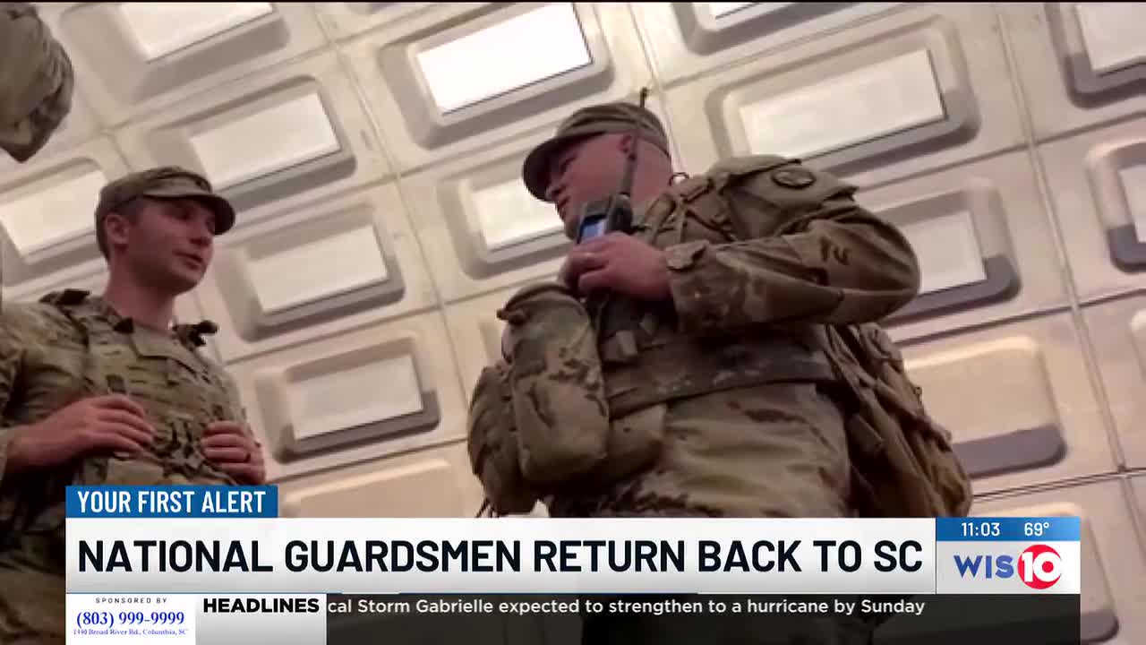 South Carolina Guard Soldiers return from D.C., officials confirm