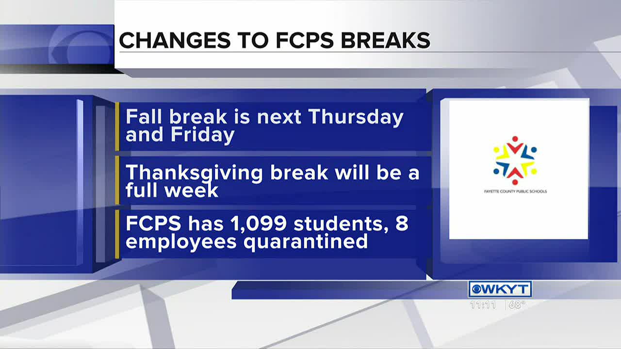 Fayette Co. Public Schools makes changes to school calendar