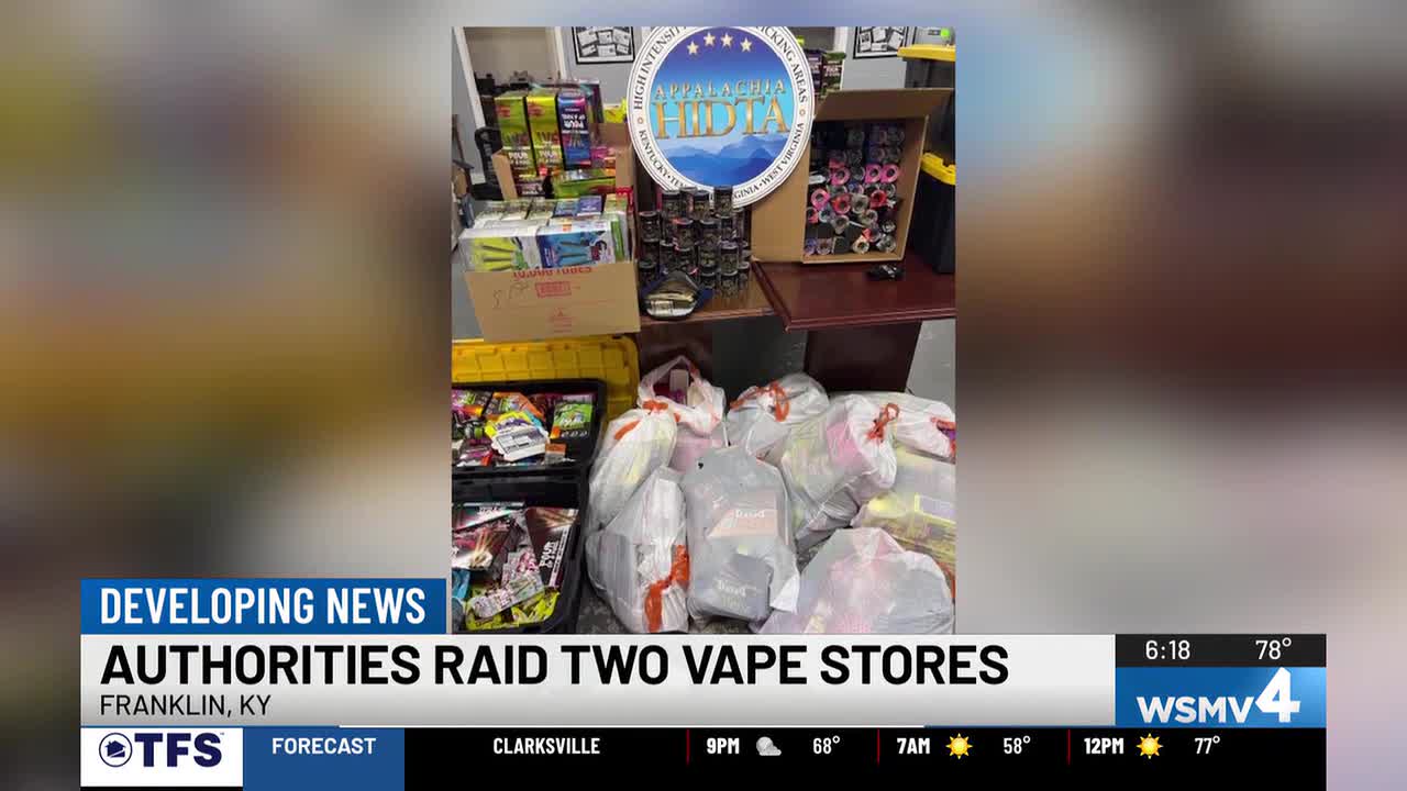 Two south Kentucky vape stores raided by drug task force