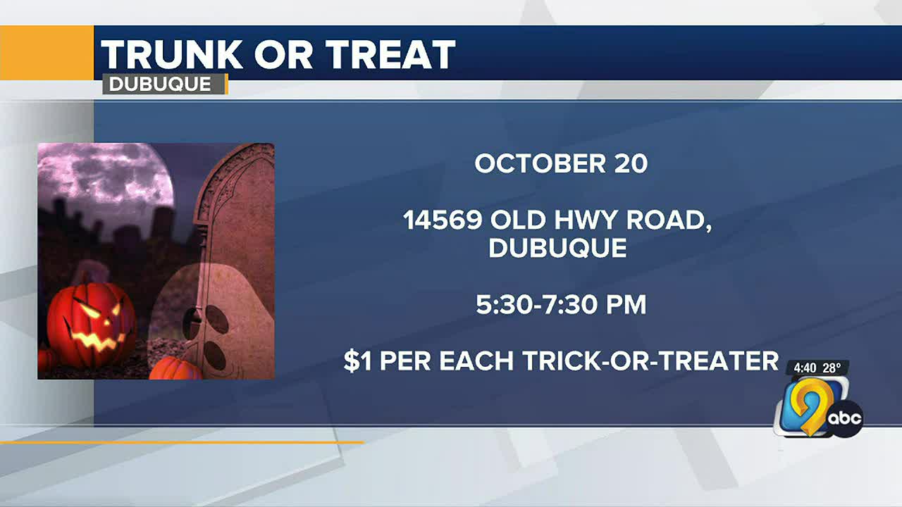 Trunk or Treat event kicks off Halloween fun in Dubuque Thursday