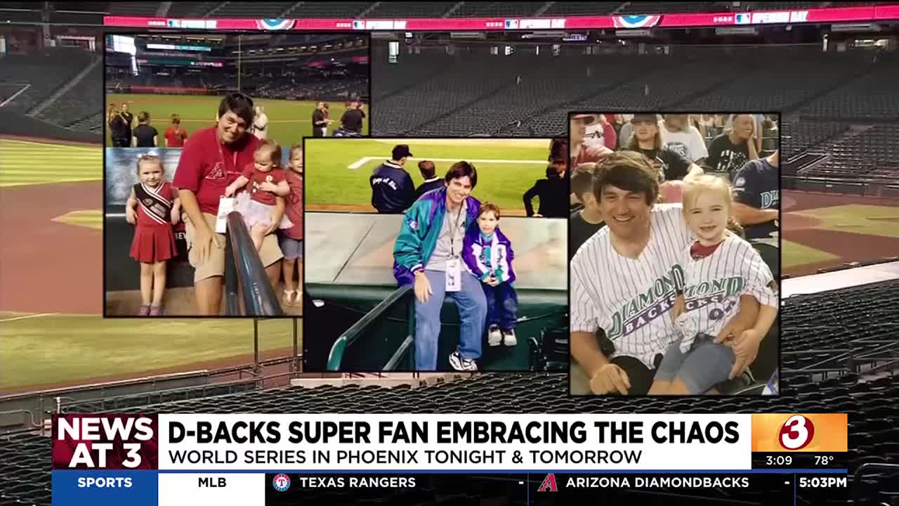 Arizona Diamondbacks Super Fan Shows Off Memorabilia