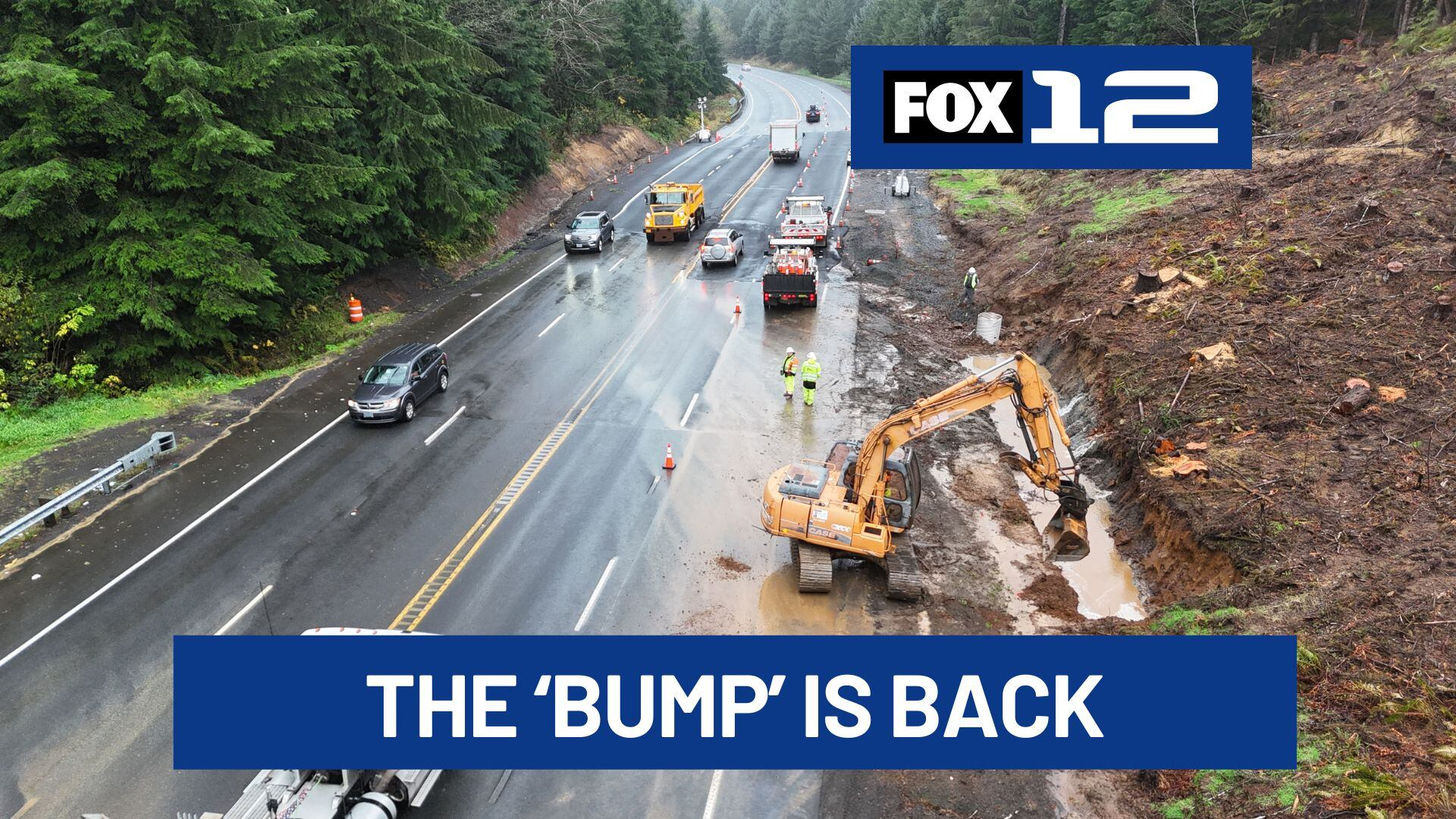 The 'bump' on Hwy 26 near Seaside is back, ODOT confirms