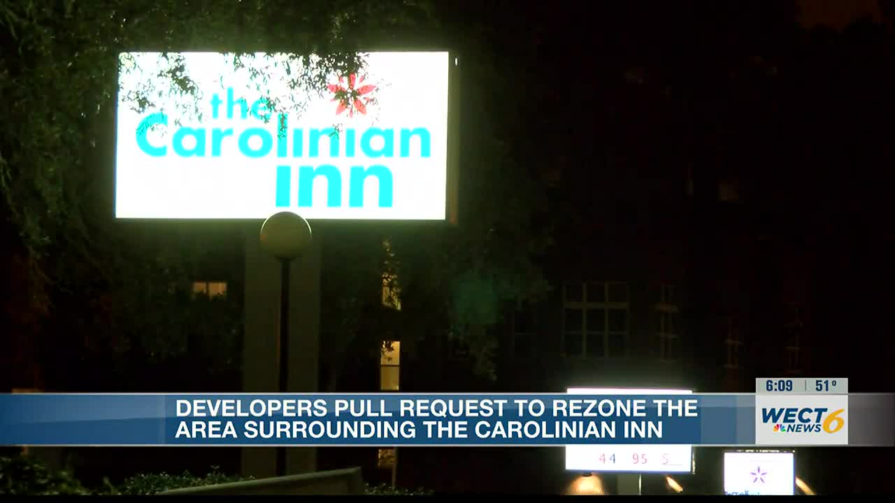 Developers pull request to rezone site of the Carolinian Inn for apartments  and townhomes