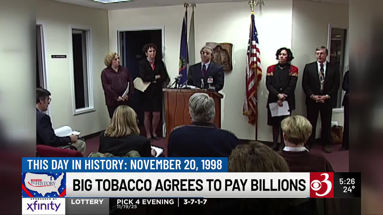 big tobacco lawsuit 1998 This Day in History: November 20, 1998