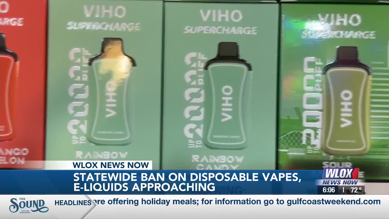 Statewide ban on disposable vapes, e-liquids approaching