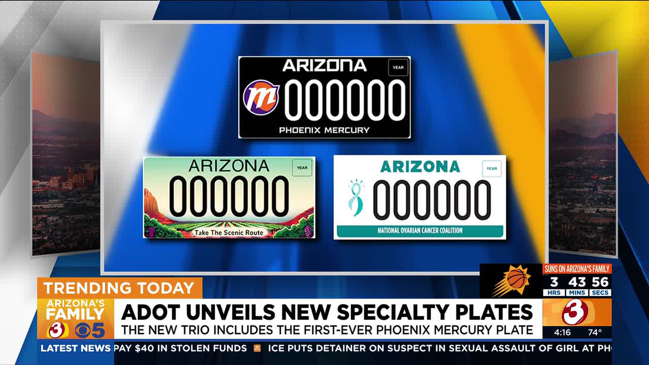 ADOT unveils new specialty license plates