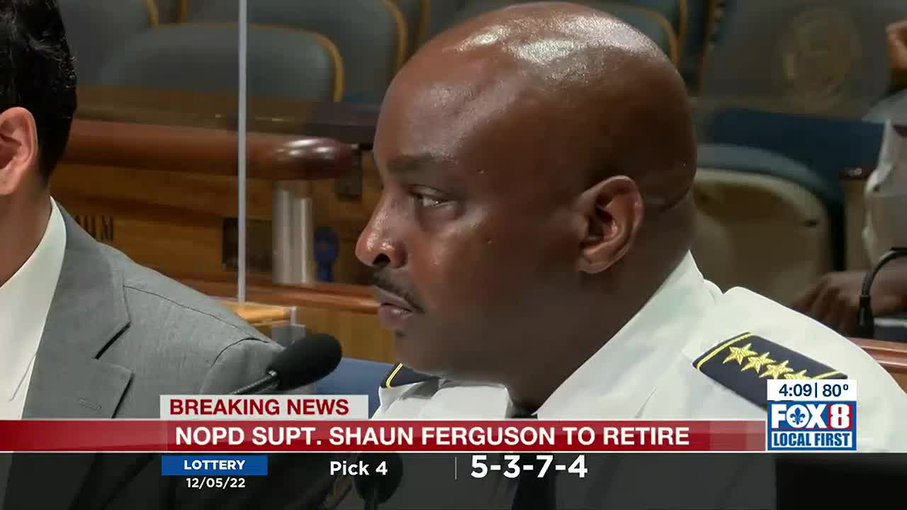 NOPD Supt. Shaun Ferguson announces retirement