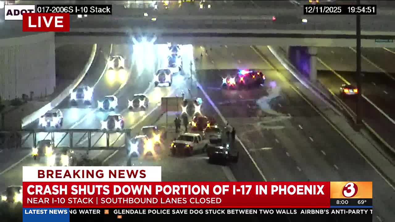 Part of US 60, Loop 202 Red Mountain and Santan closed for