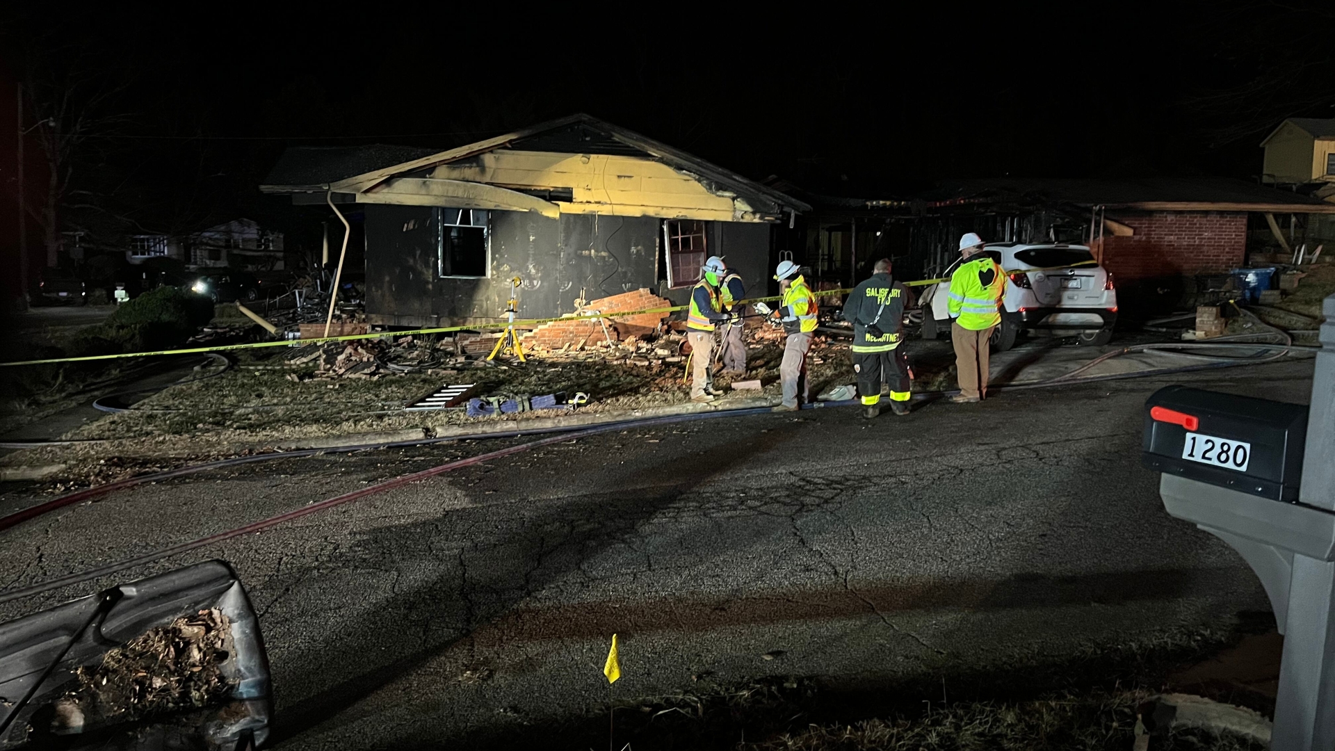 11 firefighters injured after explosion inside Rowan County home