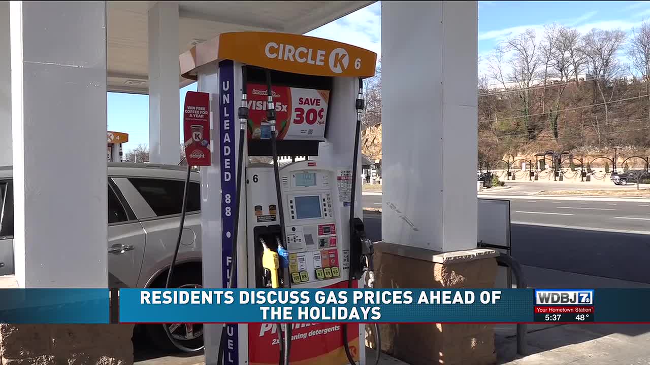 Residents discuss gas prices ahead of holiday season