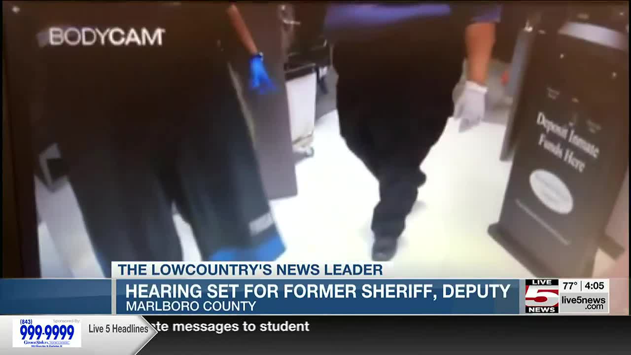 Hearing set for SC sheriff, former deputy accused of assaulting inmate
