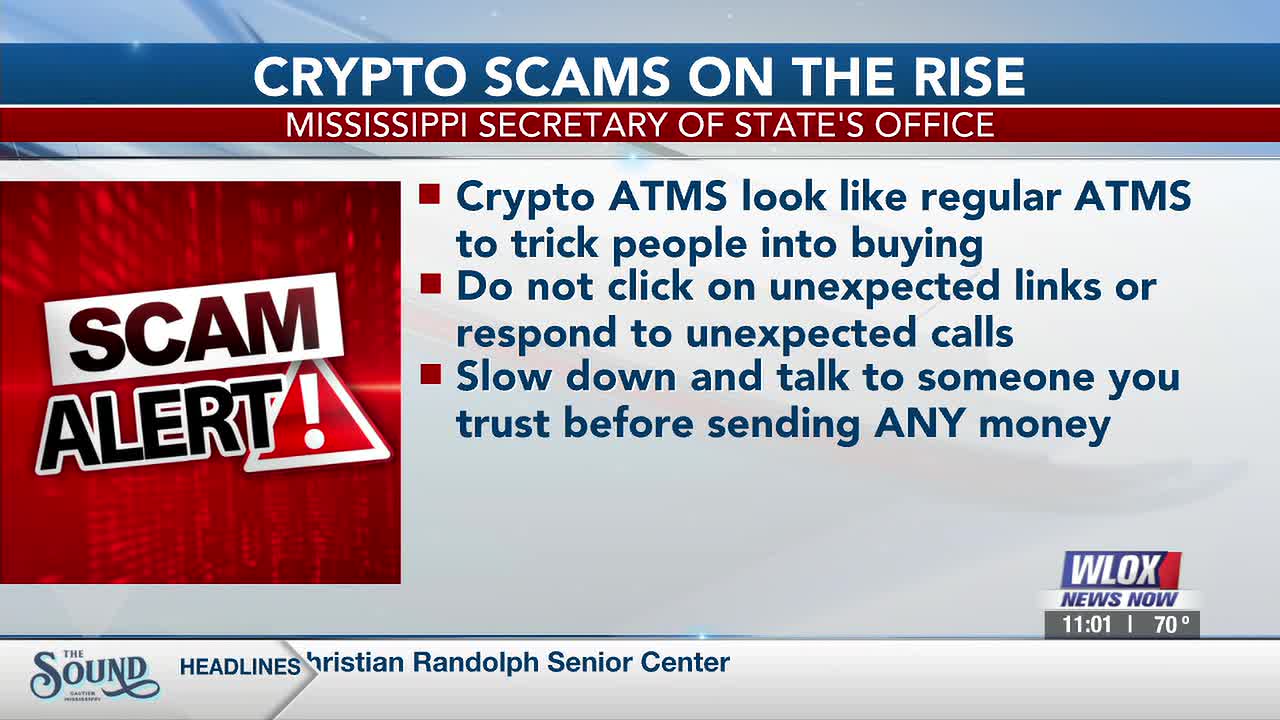 Mississippi Secretary of State warning of crypto scams on the rise