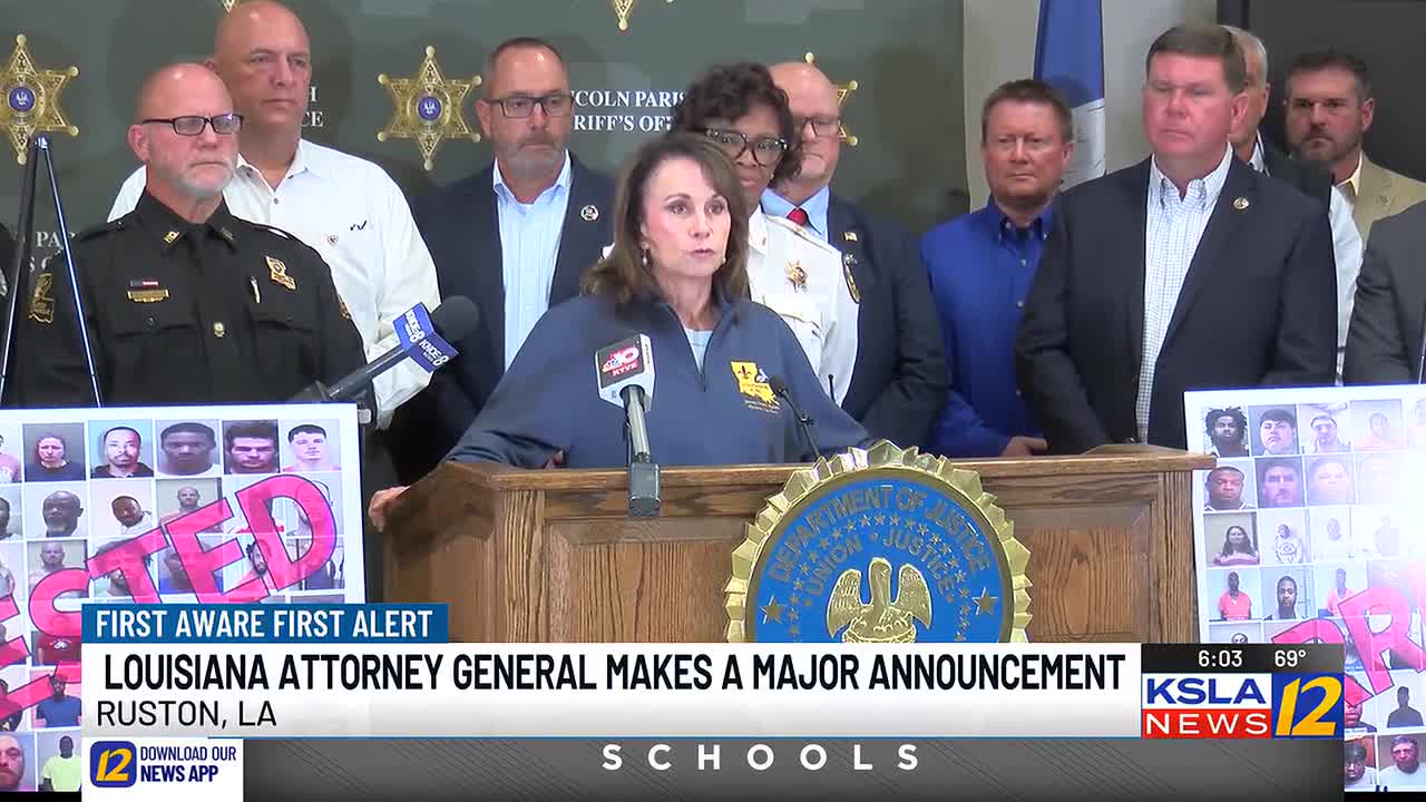 Louisiana AG announces results of major child sex crime operation