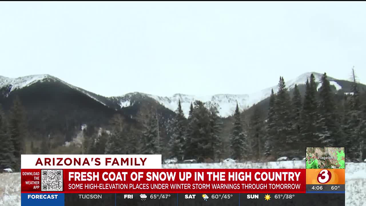 Snowbowl in Flagstaff gets some snow