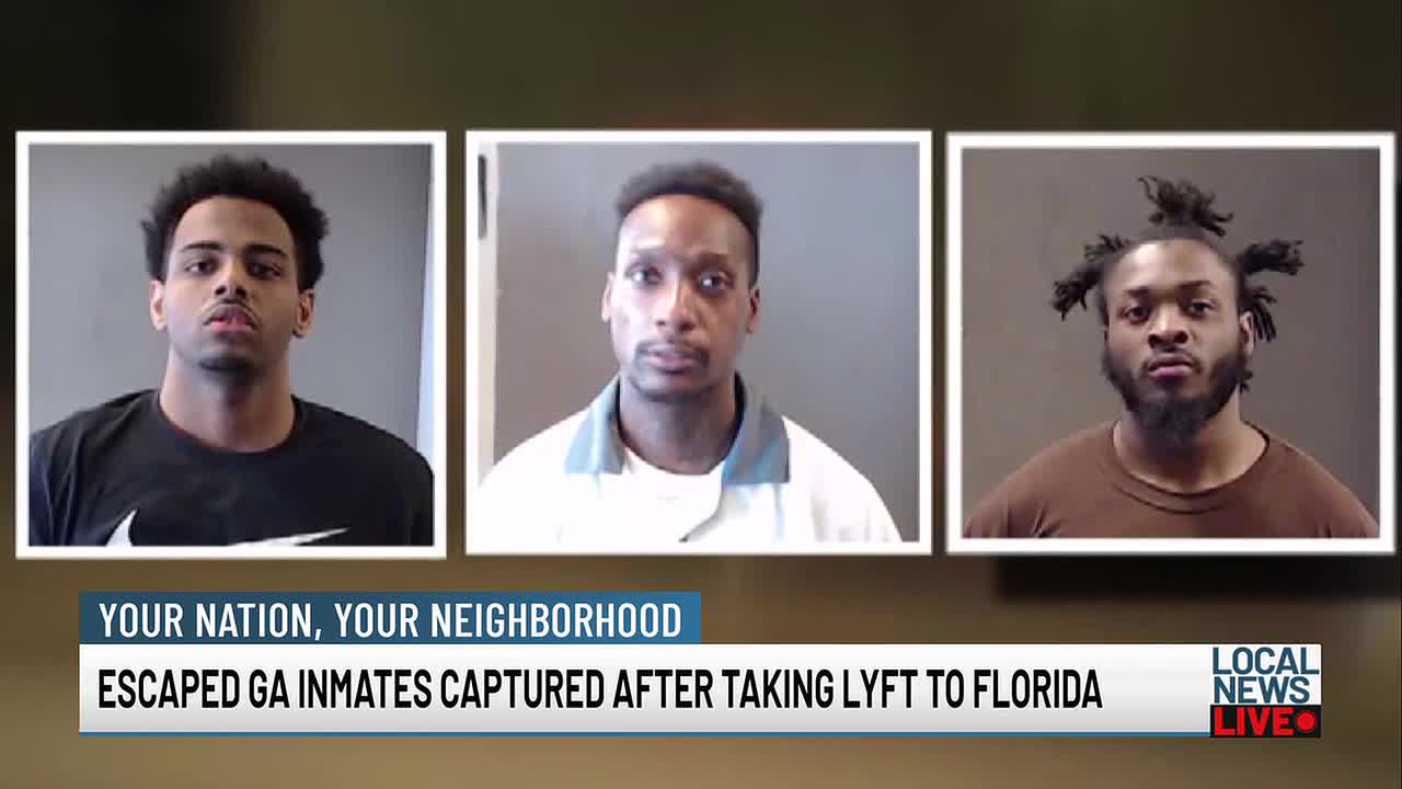 Escaped GA inmates captured after taking lyft to Florida