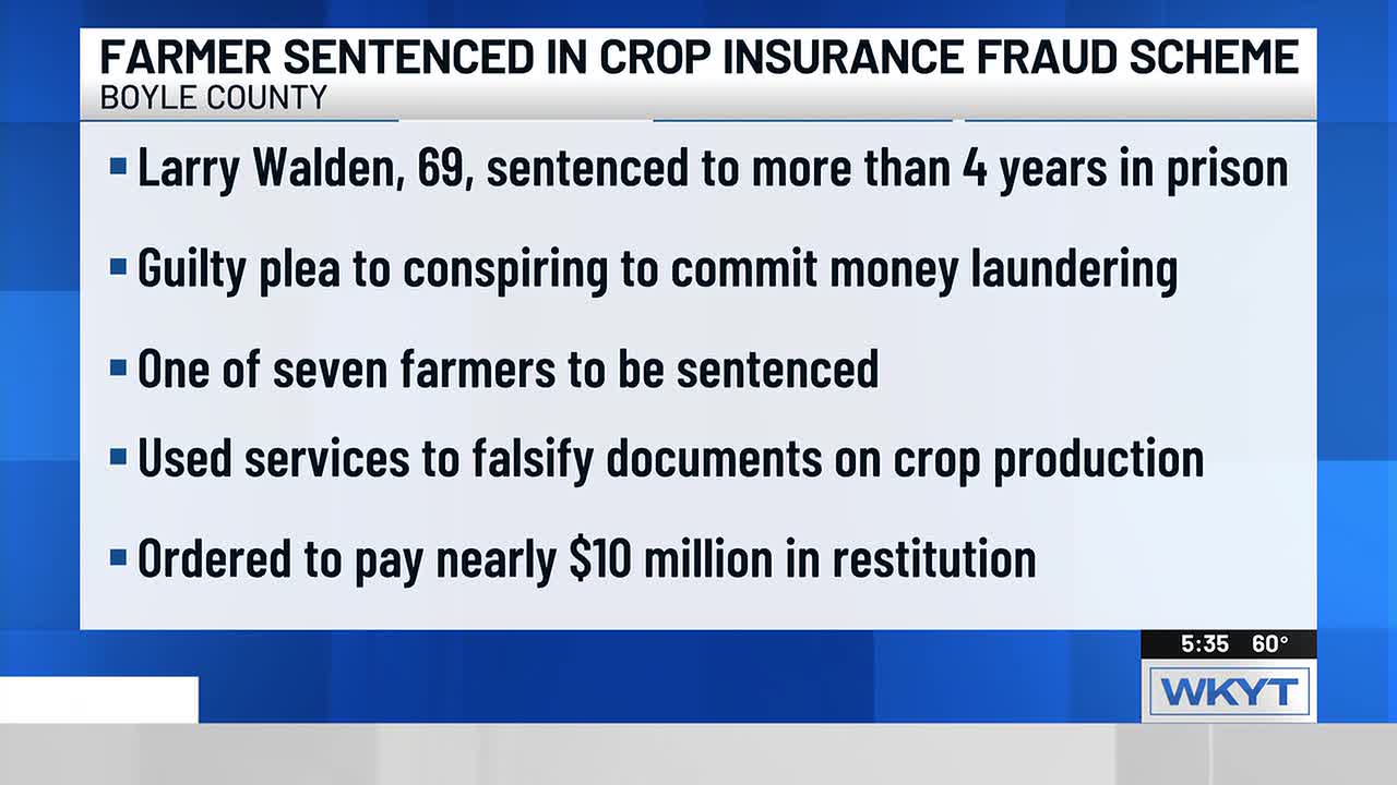 tobacco insurance fraud in kentucky Farmers admit guilt KY crop scheme Another Kentucky Farmer Pleads Guilty