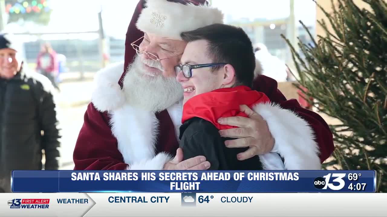 Santa shares his secrets ahead of Christmas flight