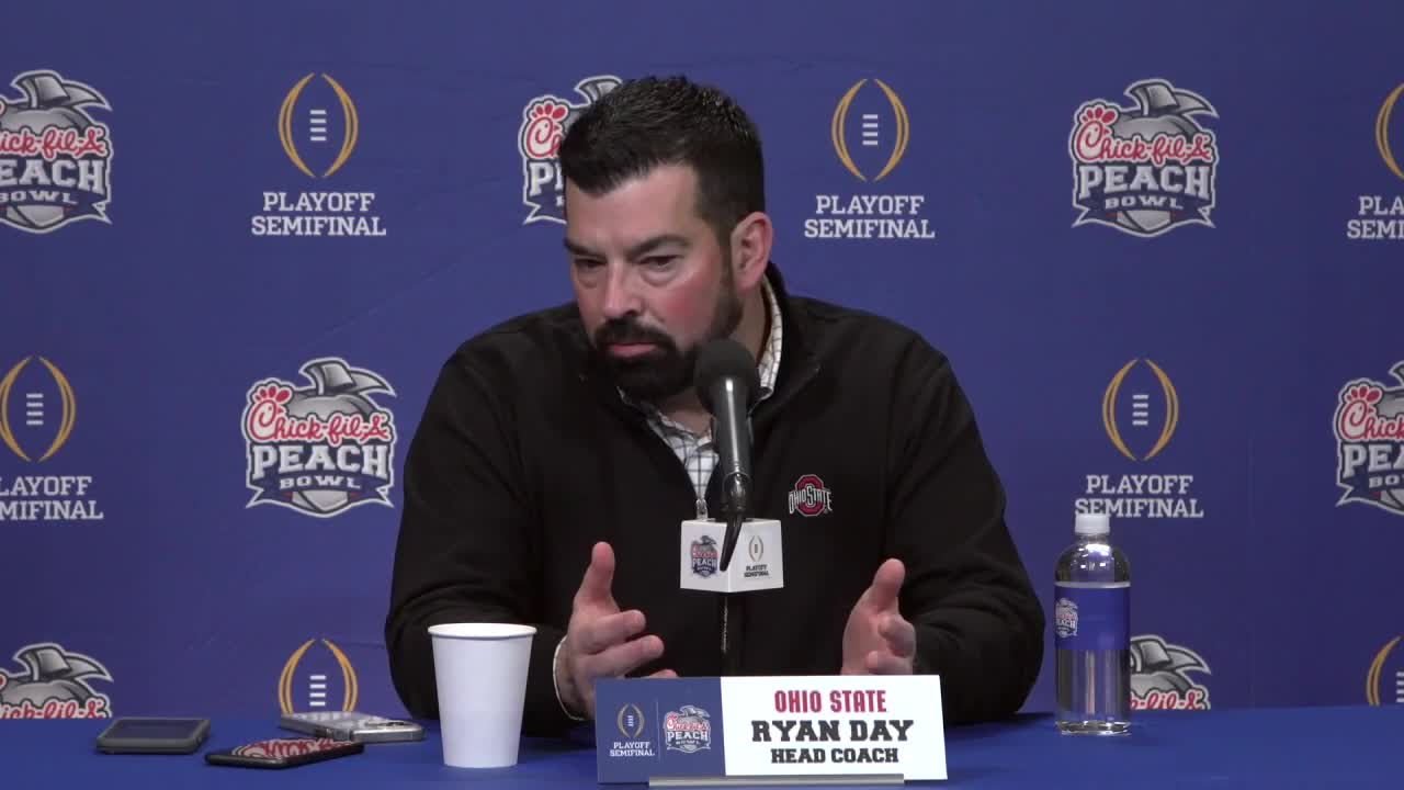 Ohio State coach Ryan Day hoping for 'most violent game we've played all  season' in Peach Bowl